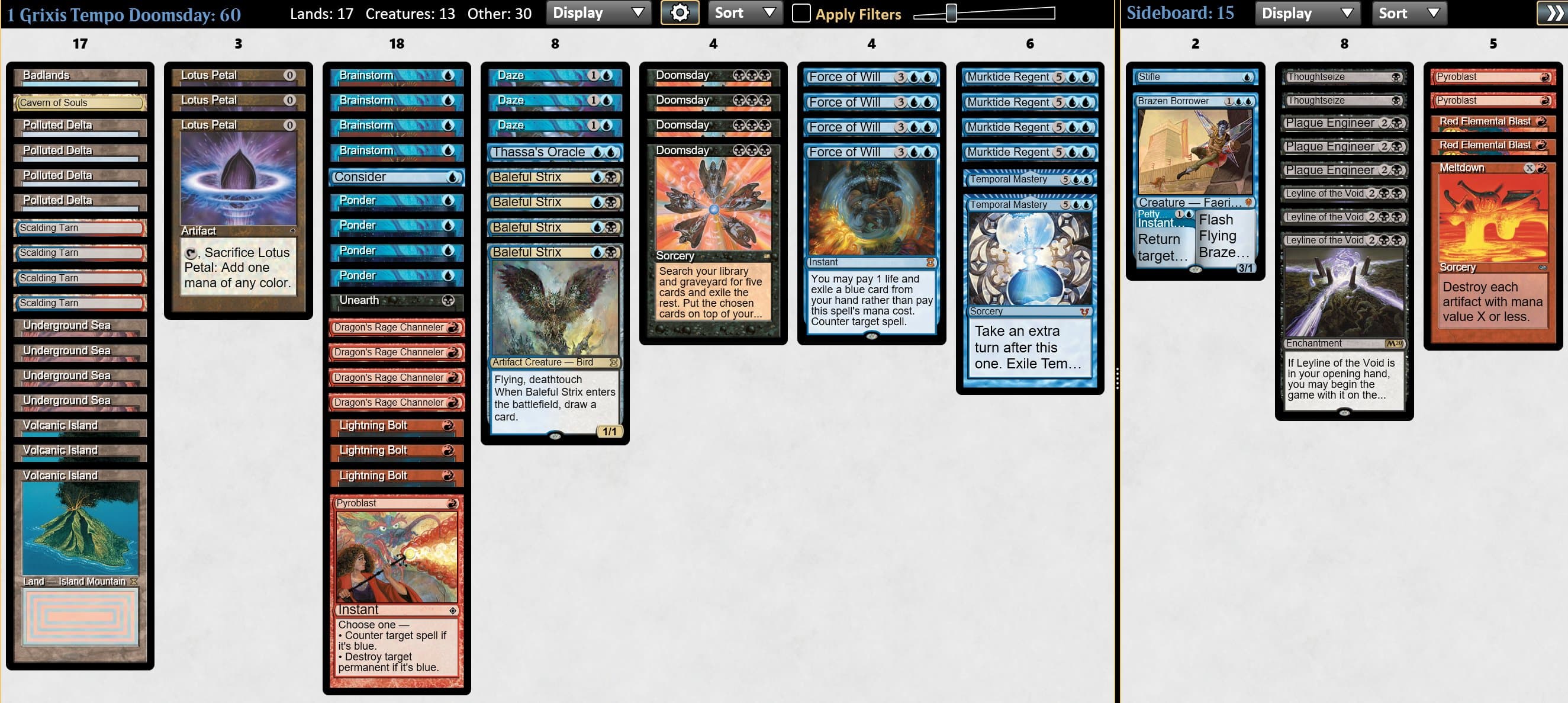 Grixis Tempo Doomsday