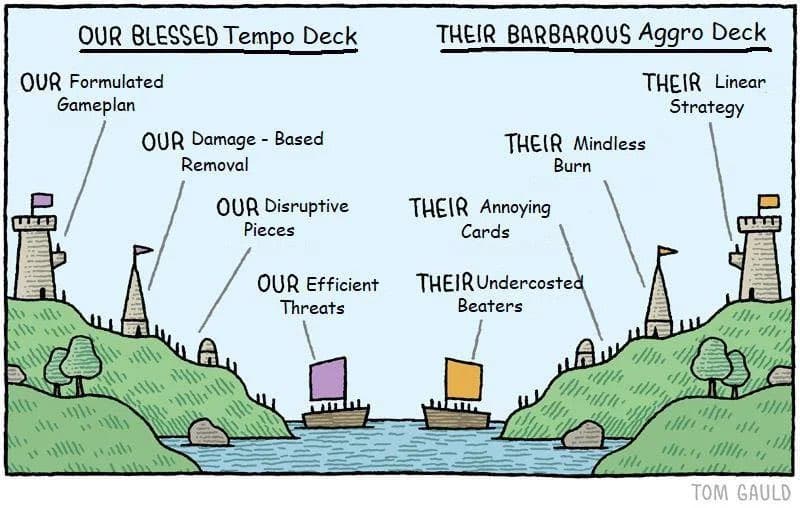 Our Blessed Tempo Deck vs Their Barbarous Aggro Deck