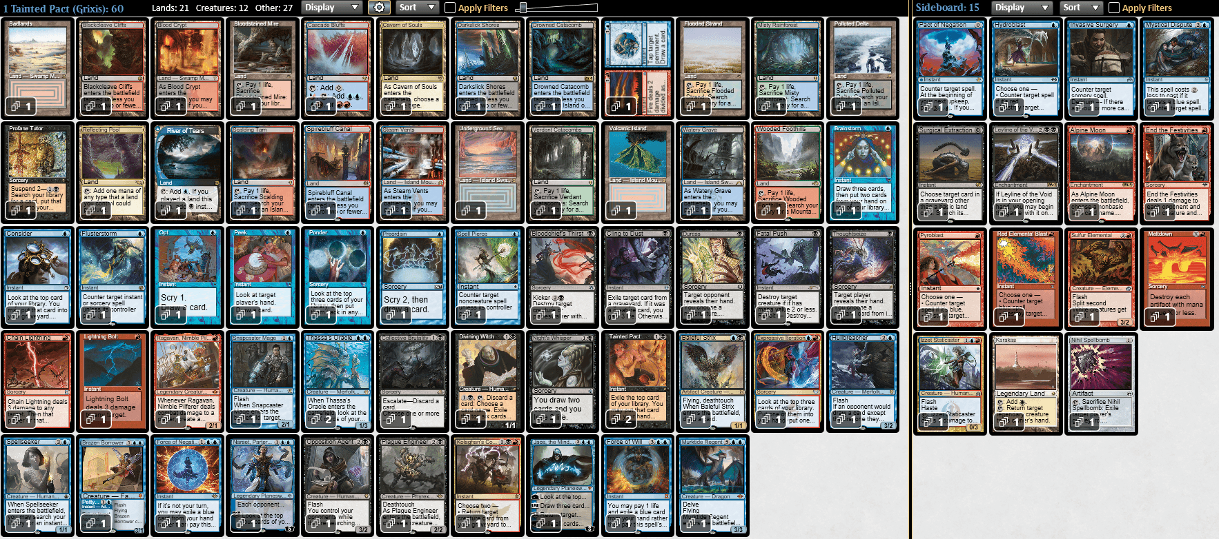 Grixis Tainted Pact Screenshot